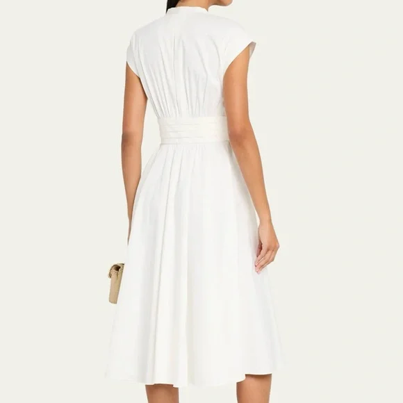 Kobi Halperin White Tie Waist Midi Dress - Picture 4 of 14